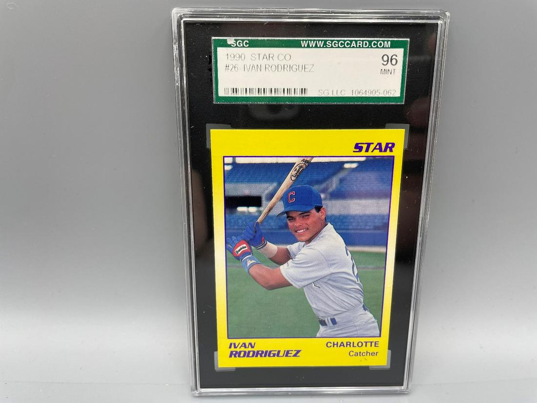 1990 Star Ivan Rodriguez #26 Pre-RC Minor Leagues SGC (1 of 2)
