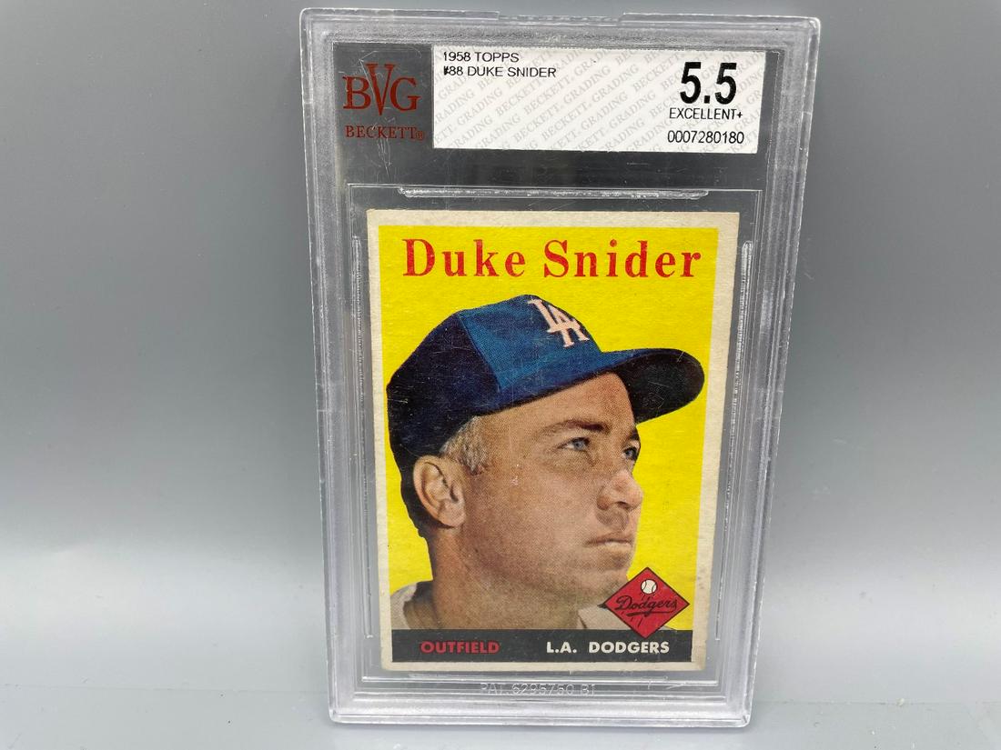 1958 Topps Duke Snider # 88 BVG 5.5 (1 of 2)