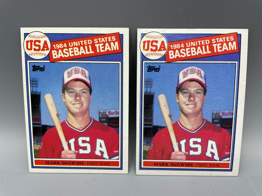 1985 Topps Mark McGwire RC #401 Lot of 2 (1 of 2)