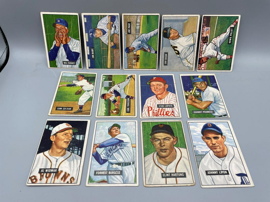 1951 Bowman Baseball Lot of 13 - Varying Conditions - (1 of 7)