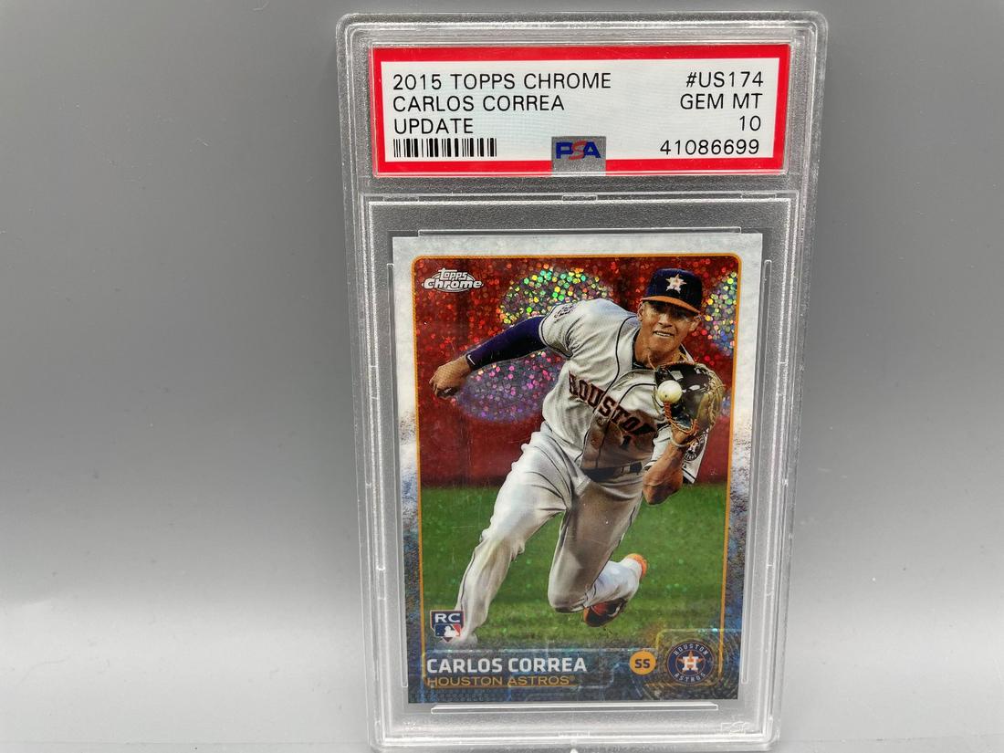 2015 Topps Chrome Update Carlos Correa RC Refractor (1 of 2)