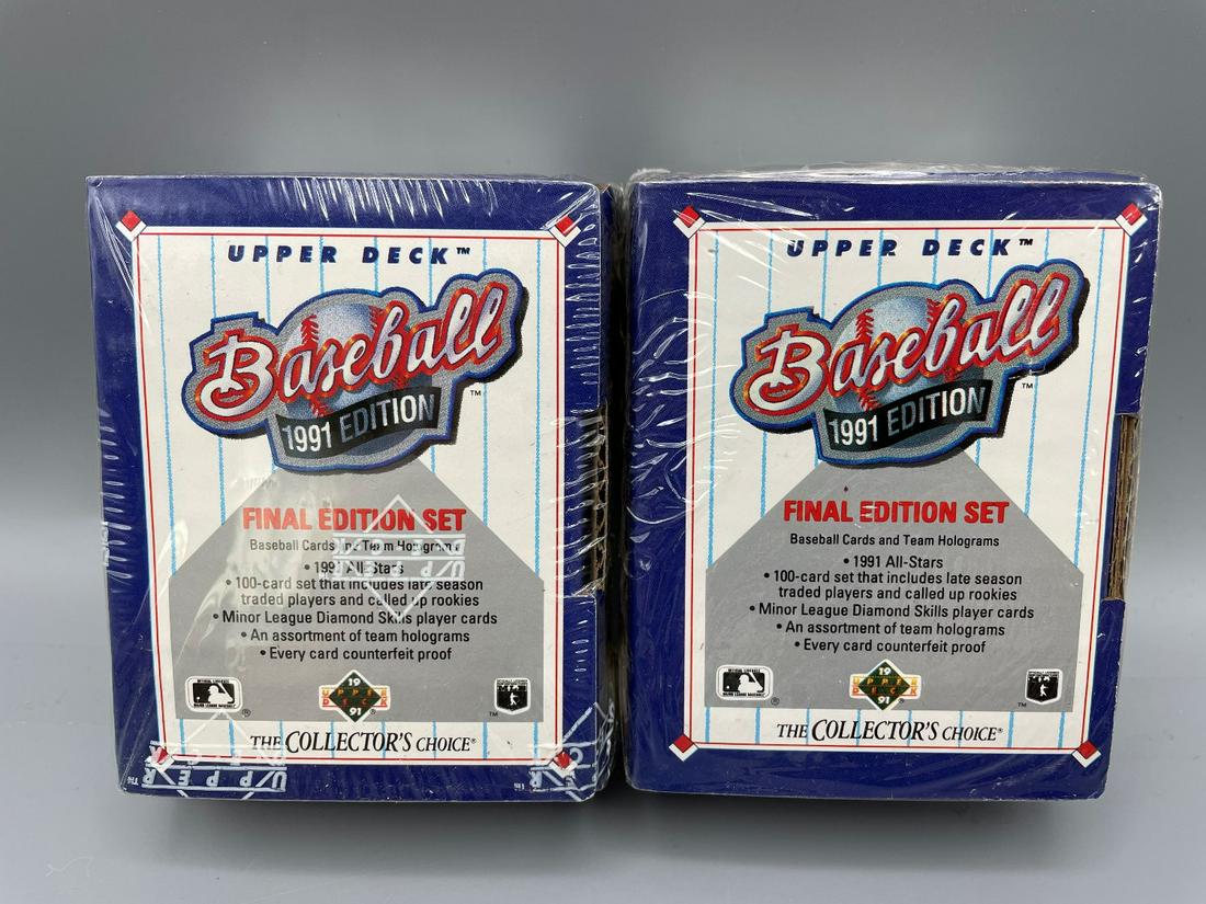 1991 Upper Deck Final Edition Lot of 2 Sealed Sets- (1 of 2)