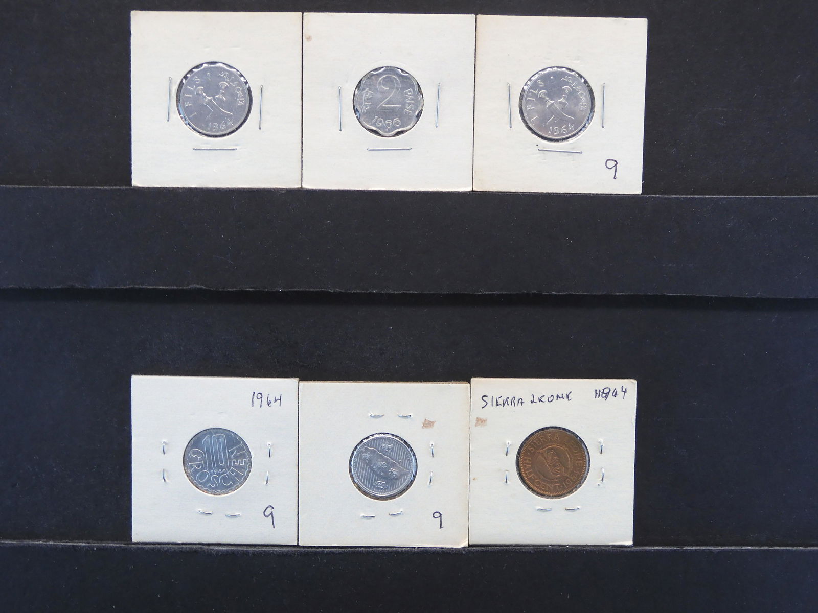 Six Foreign Coins carded (1 of 5)