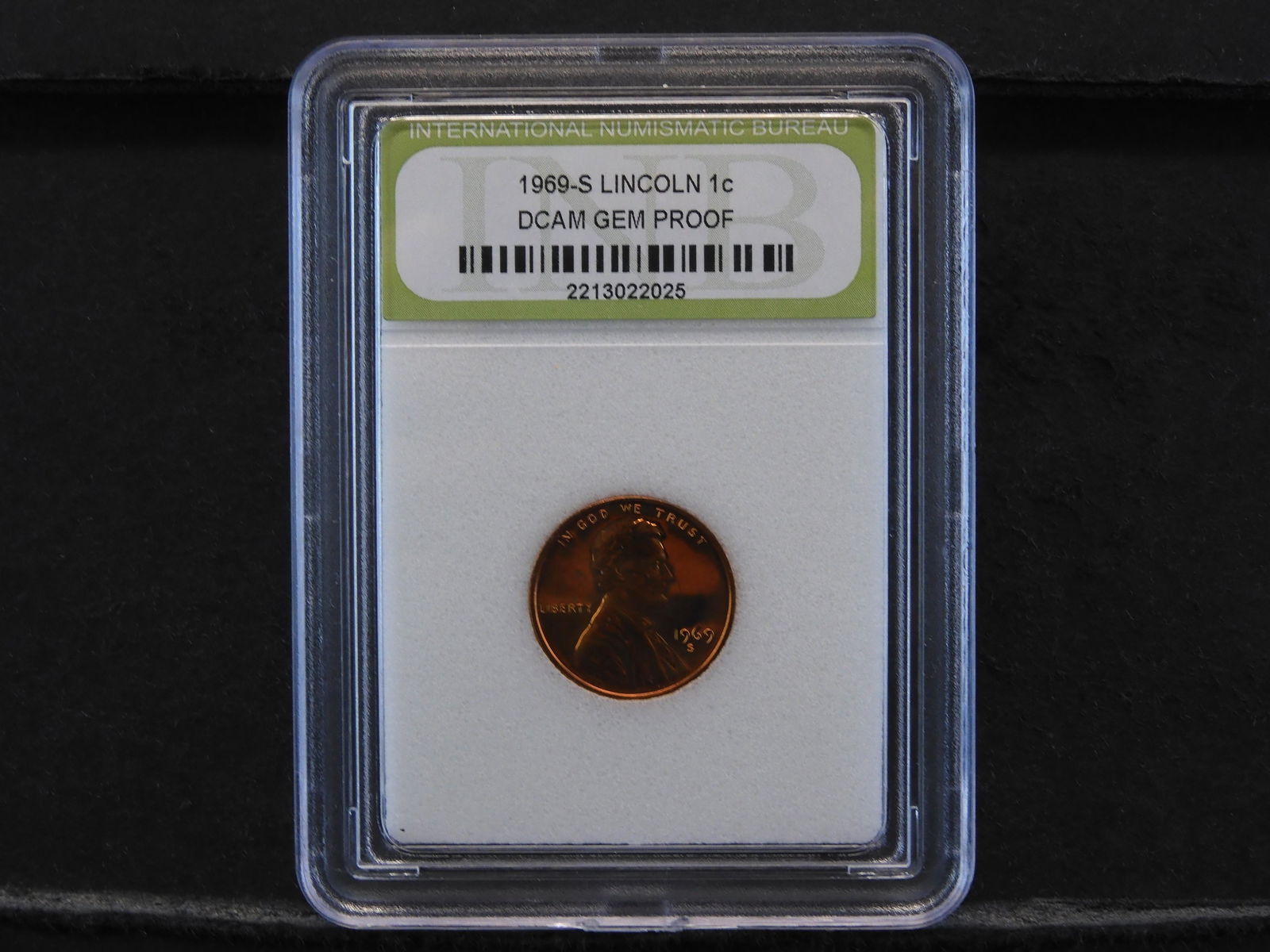 1969-S Lincoln Cent INB DCAM GEM PROOF (1 of 4)