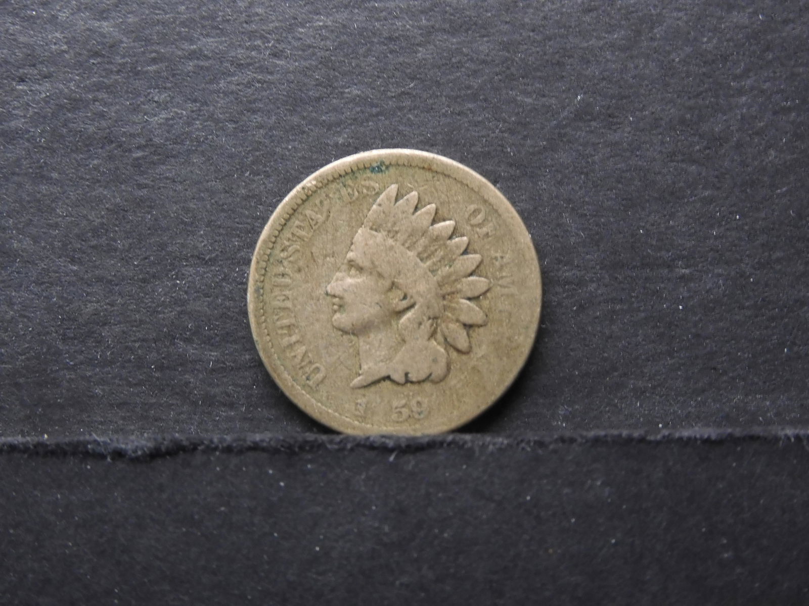 1859 Indian Head Cent - ERROR, Missing 8 In Date (1 of 3)