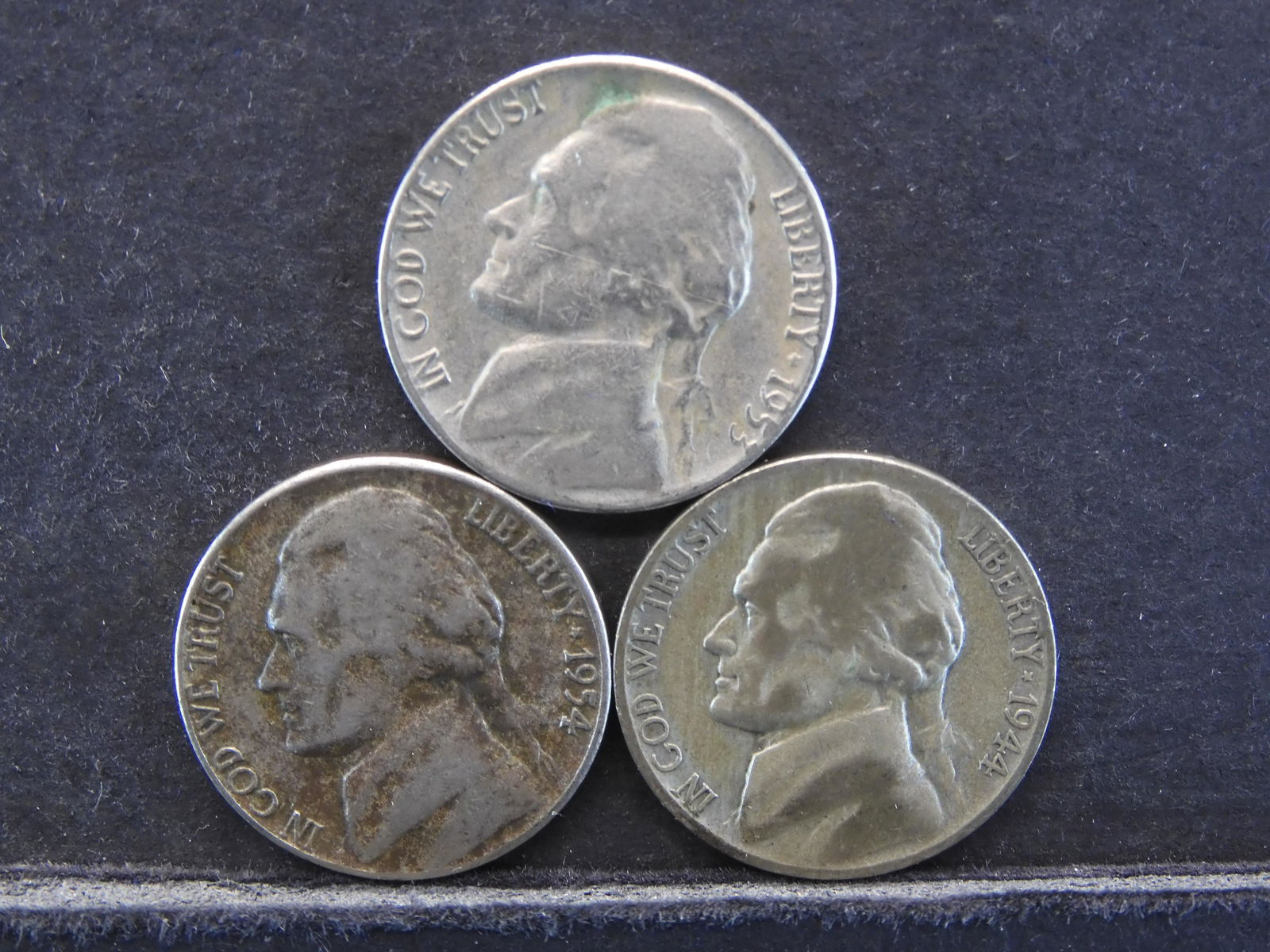 1944-D 35% Silver,  & 1953, 1954-D Jefferson Nickels (1 of 2)