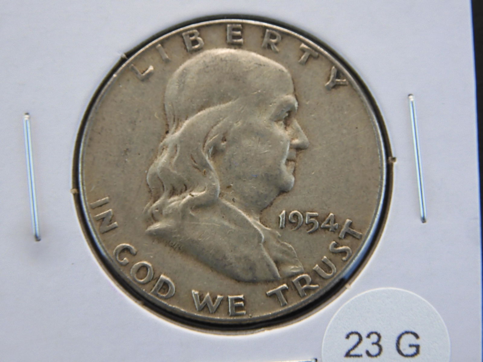 1954 Franklin Half Dollar- 90% Silver (1 of 3)