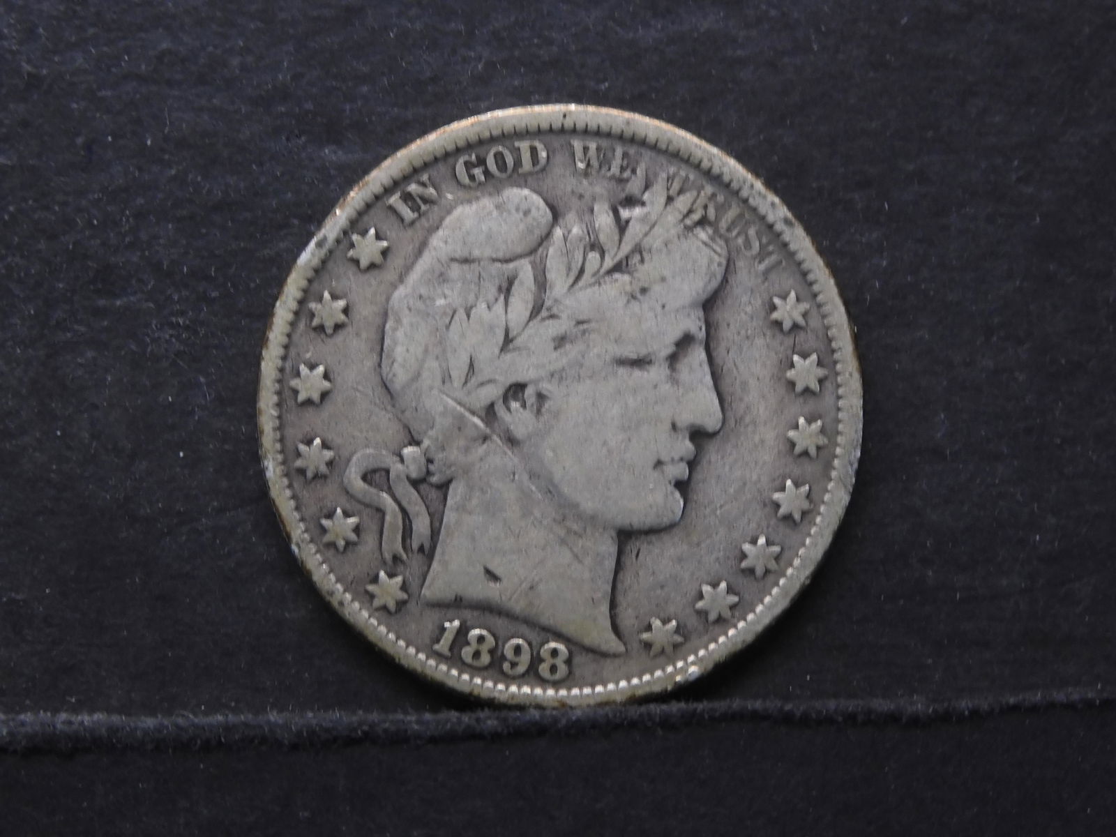 1898 Barber Half Dollar - Nice Detail (1 of 3)