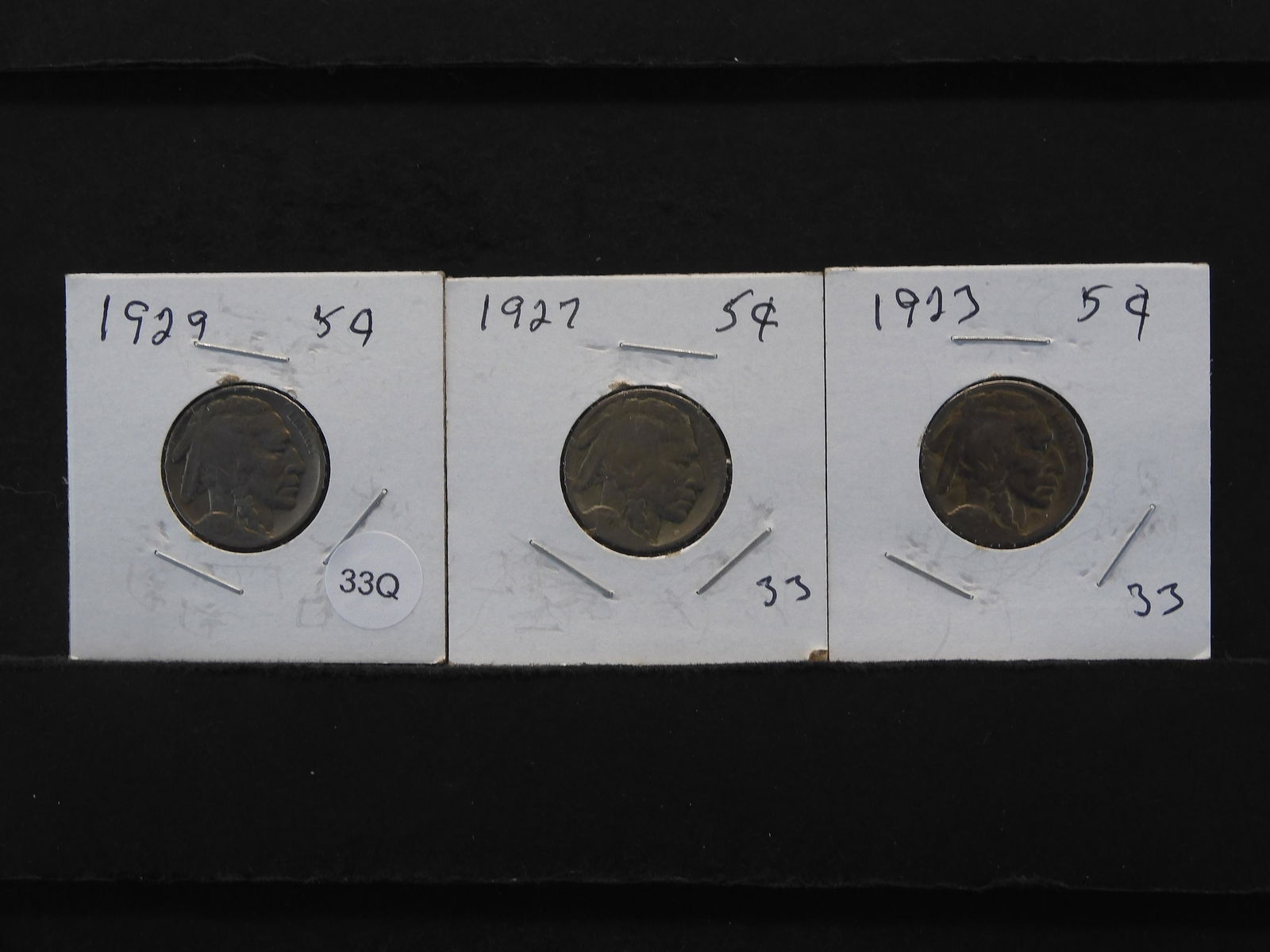 1923,27, 29 Buffalo Nickels (1 of 7)