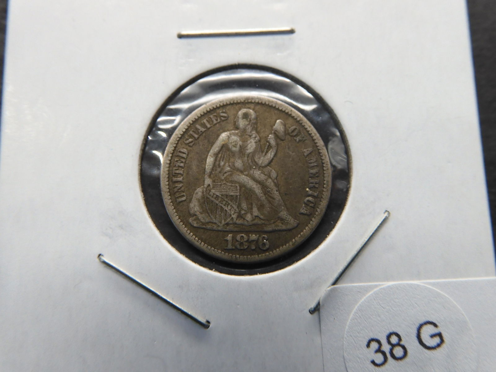 1876 Seated Liberty Dime - Nice Details- FULL Liberty (1 of 4)