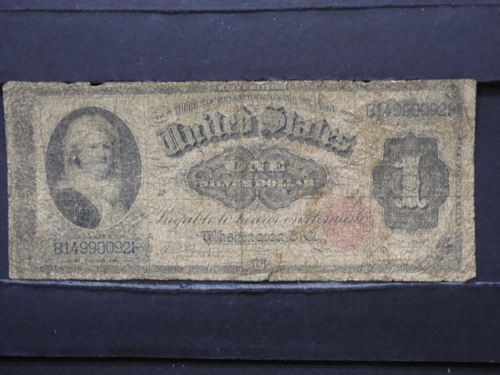 1886 $1 Silver Certificate.  "Martha Washington".  Low (1 of 2)