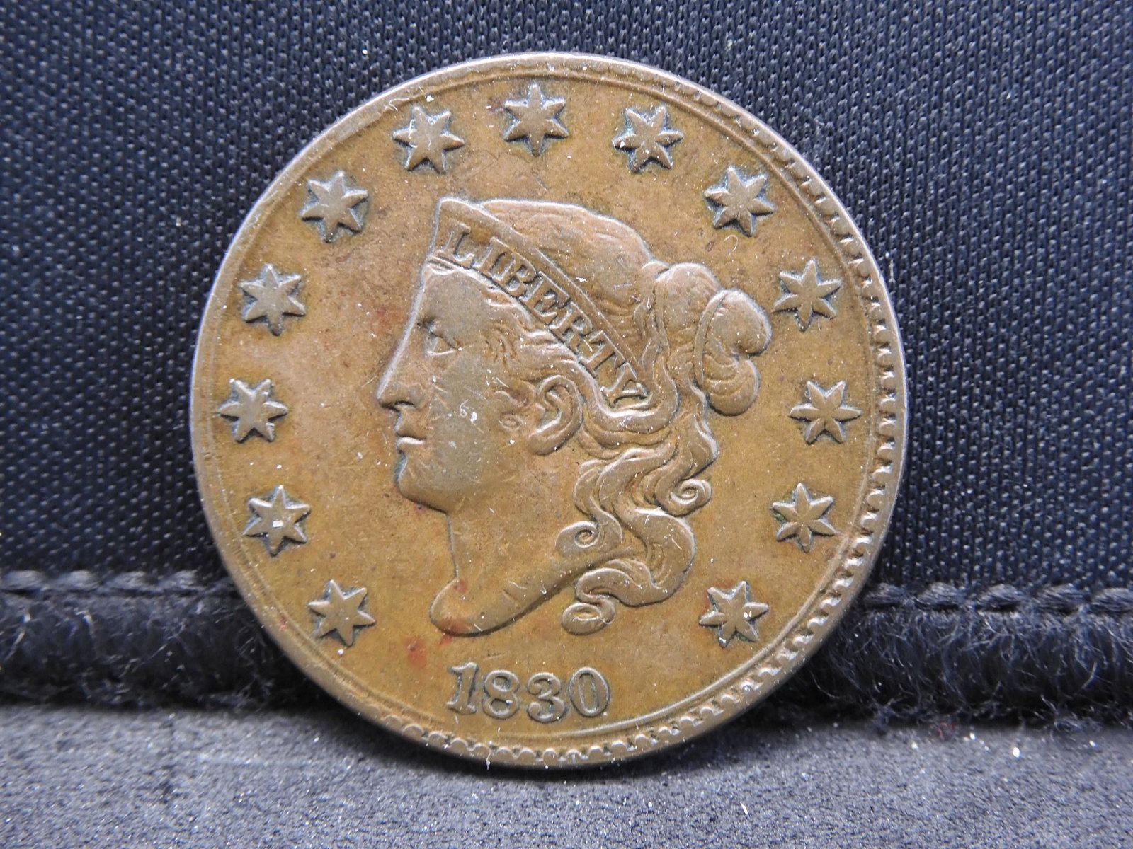 1830 US Large Cent.  Noyes 1.  Choice Very Fine Medium (1 of 3)