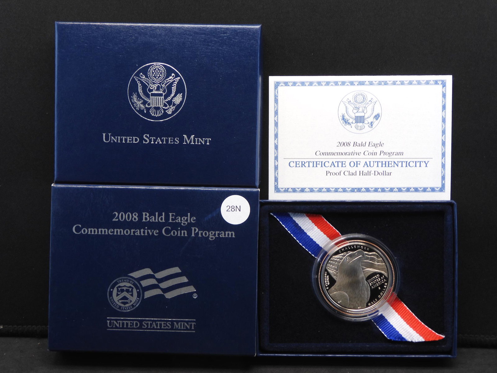 2008-S Bald Eagle Proof Commemorative Half Dollar With (1 of 4)