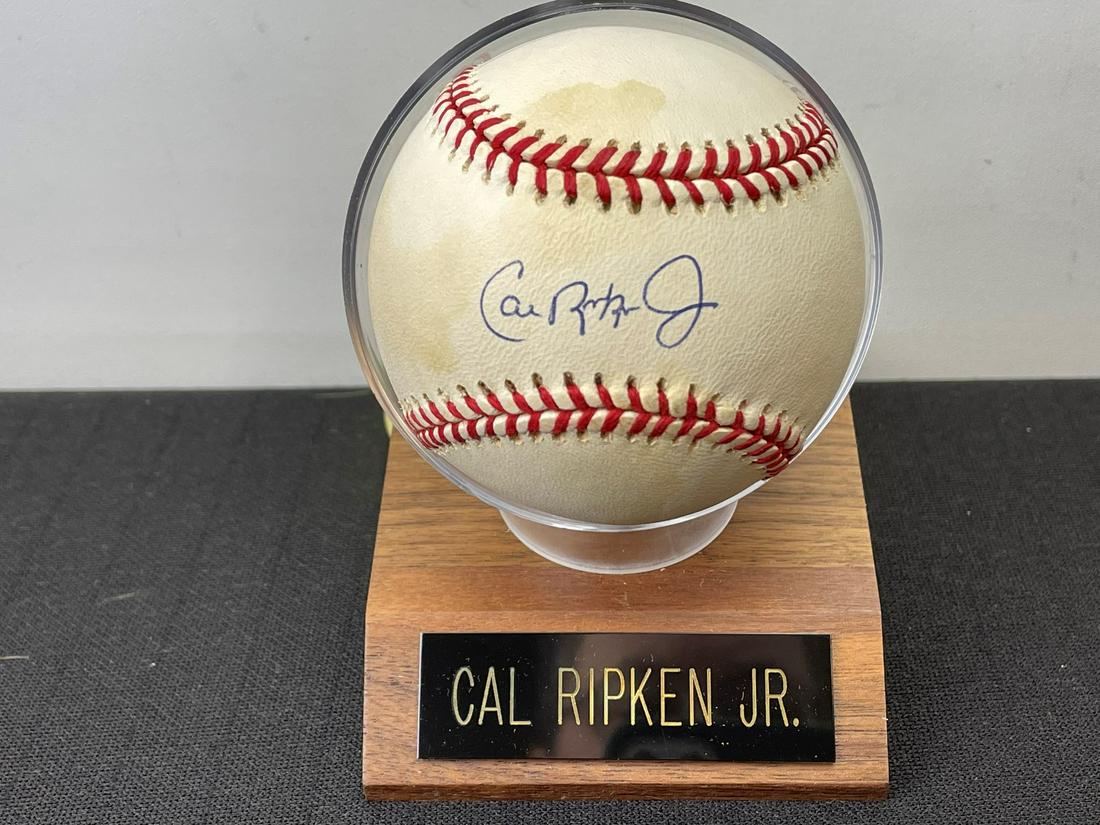Cal Ripken Jr Autographed OAL Baseball - Score Board (1 of 3)
