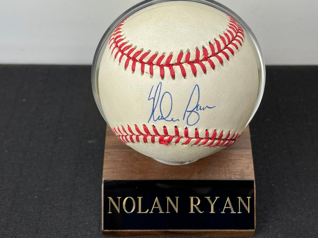 Nolan Ryan Autographed OAL Baseball - Americana (1 of 3)