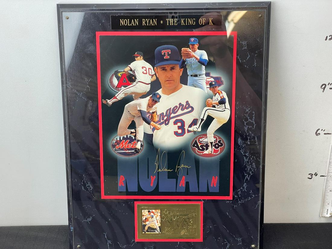 Nolan Ryan Autographed Plaque - SSCA COA (1 of 5)