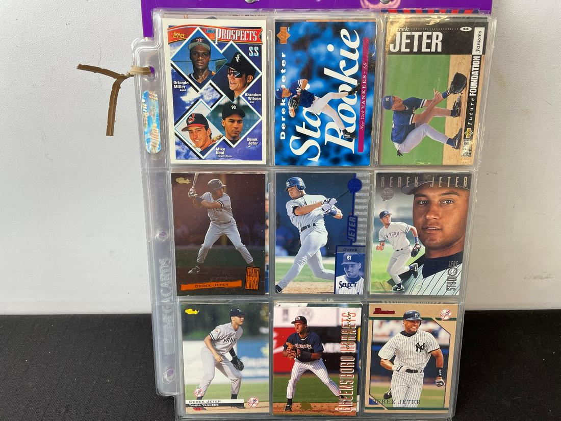 Derek Jeter Card Lot - 15 Pages (1 of 15)