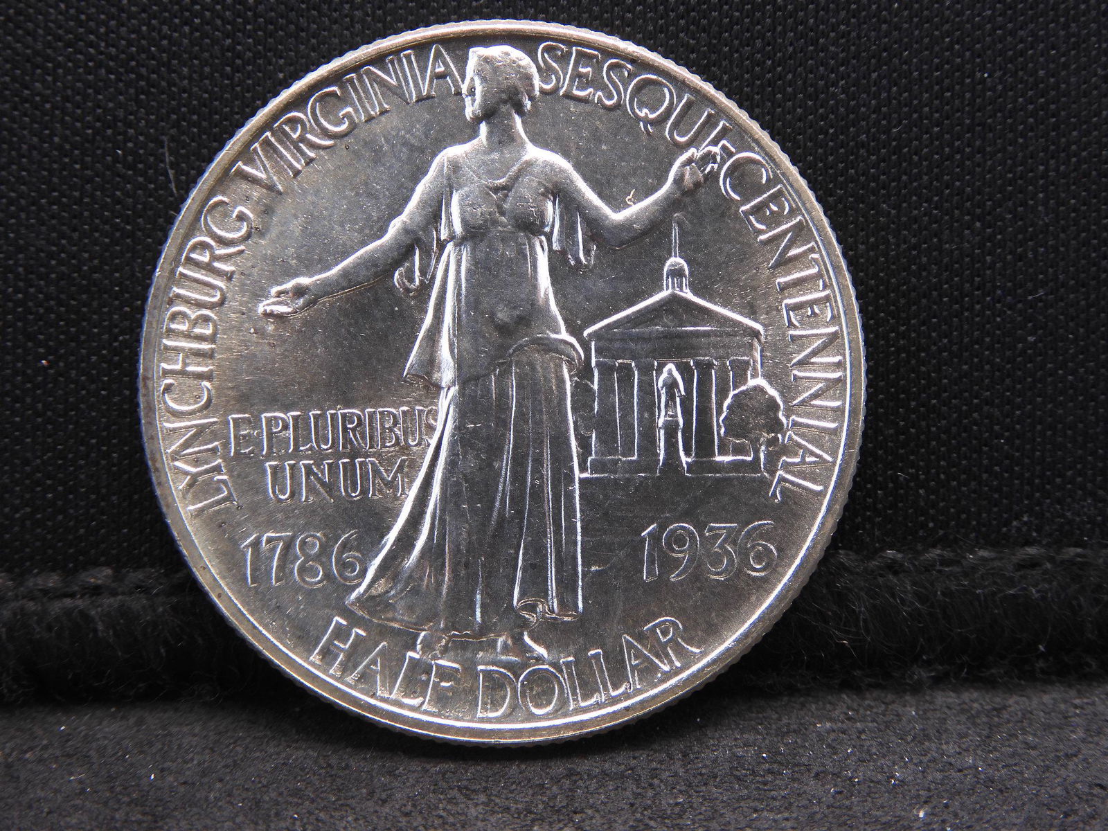 1936 Lynchburg Commem Silver Half Dollar - Gem Unc (1 of 3)