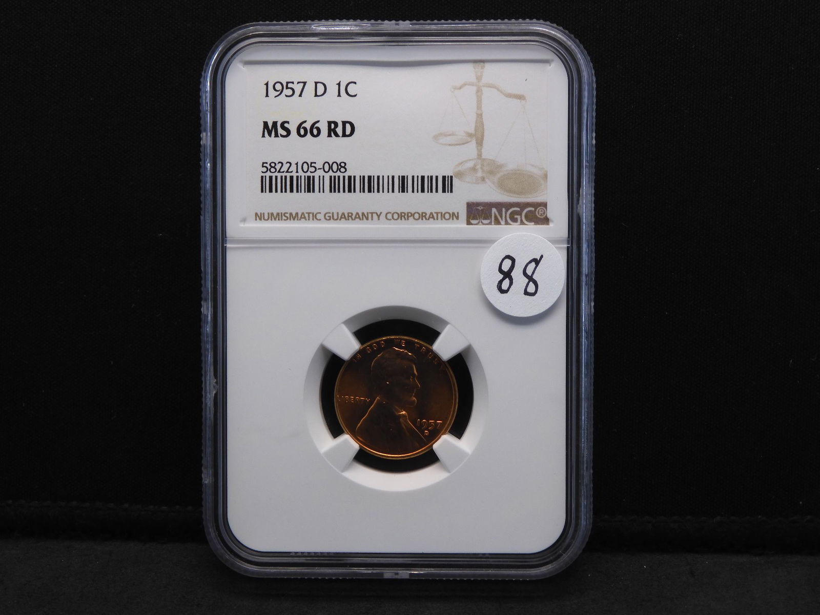 1957-D NGC MS66 RD Lincoln Wheat Cent (1 of 4)