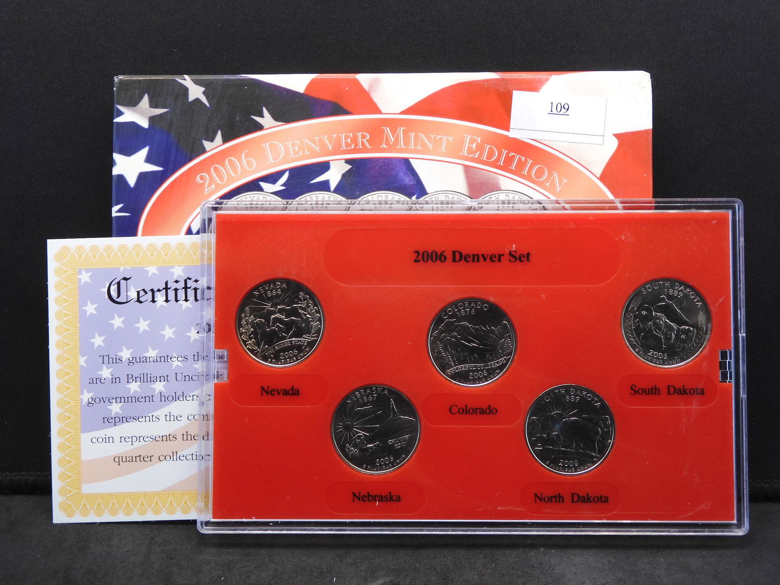 2006 Denver Mint Statehood 5 Quarter Set - BU Condition (1 of 4)