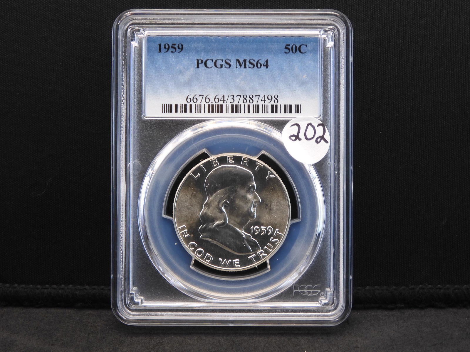 1959 PCGS MS64 Franklin Silver Half Dollar (1 of 3)