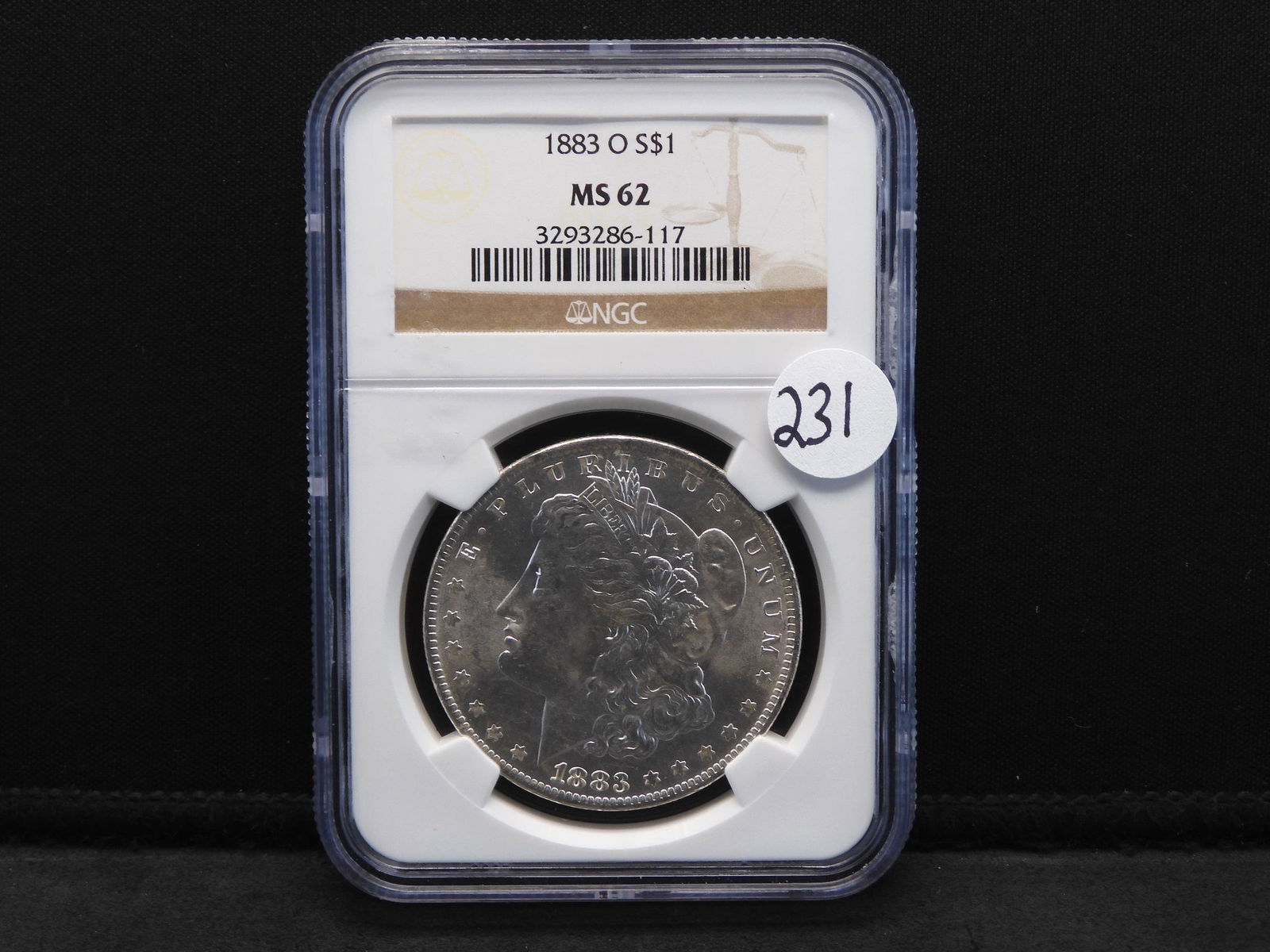 1883-O NGC MS62 Morgan Silver Dollar - Nice! (1 of 4)