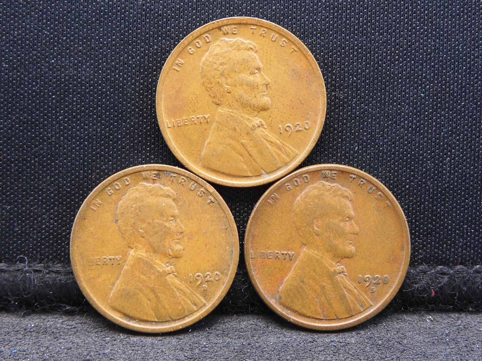 1920 Lincoln Wheat Cents - All 3 Mints - P & D & S (1 of 3)