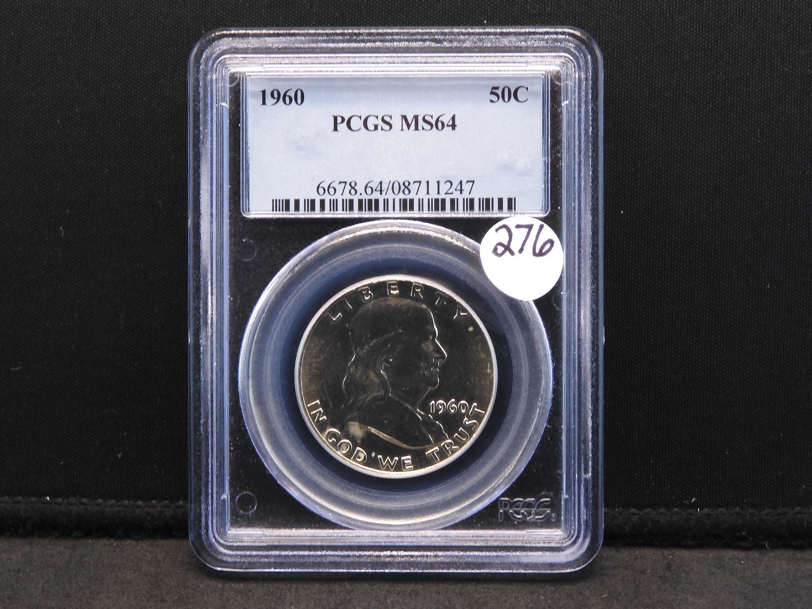 1960 PCGS MS64 Franklin Silver Half Dollar (1 of 4)