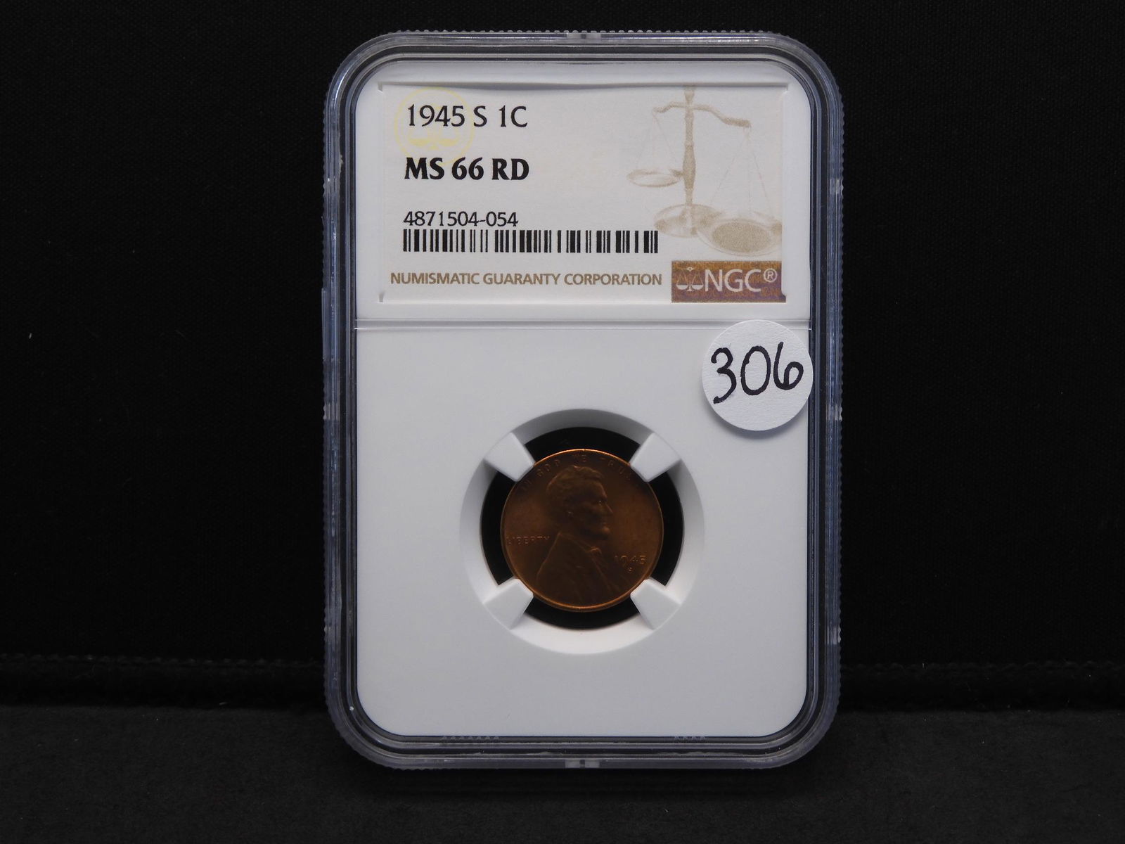 1945-S NGC MS66 RD Lincoln Wheat Cent (1 of 4)