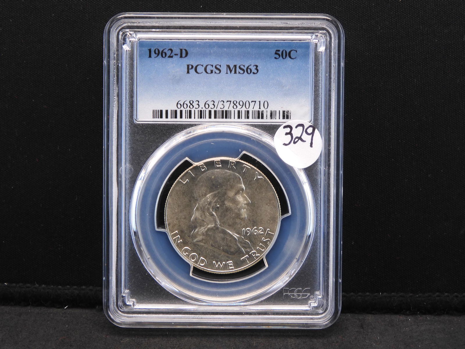 1962-D PCGS MS63 Franklin Silver Half Dollar (1 of 4)