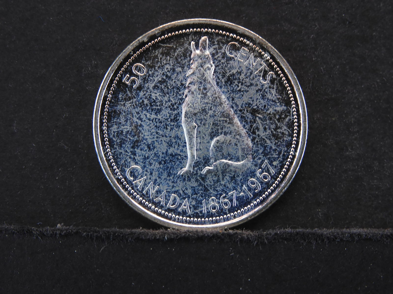 1967 Canadian MS 66 Silver Half Dollar Toned (1 of 2)