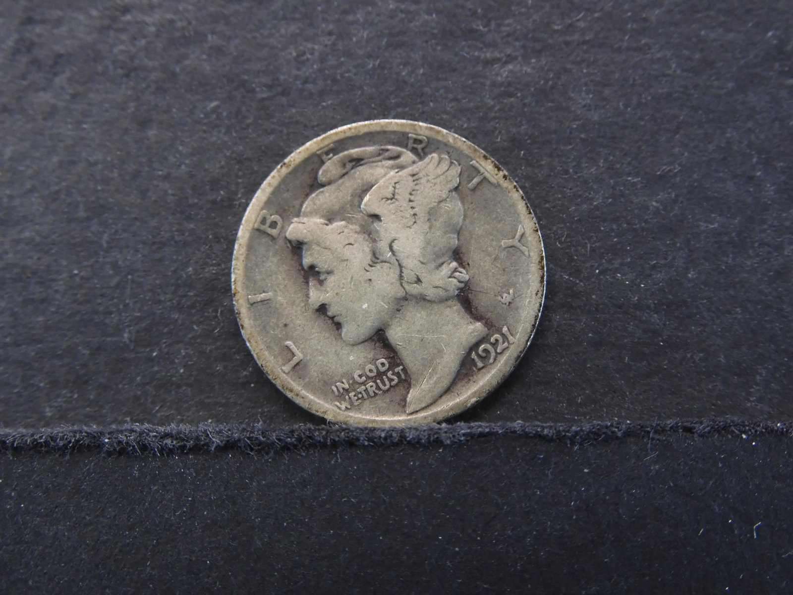 1921-"D" Mercury Dime "key date" (1 of 2)