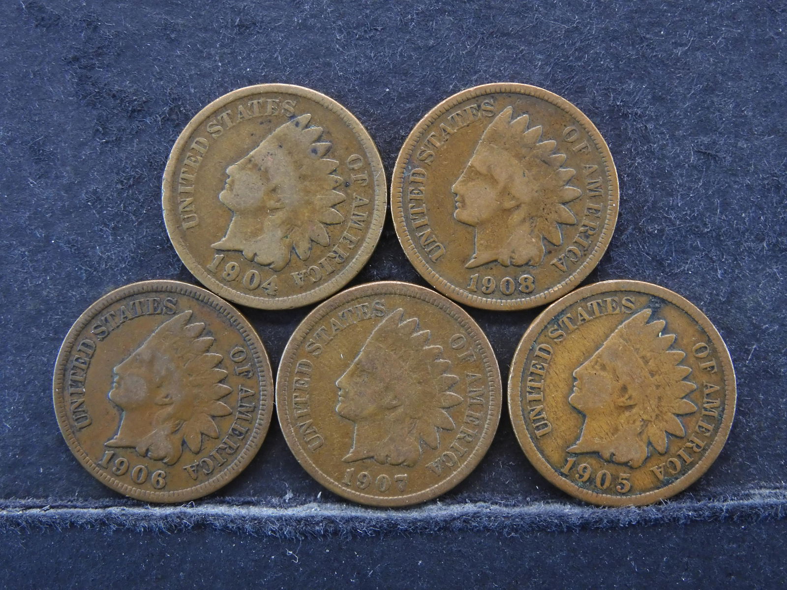 1904/05/06/07/08 Indian Head Cents (1 of 2)