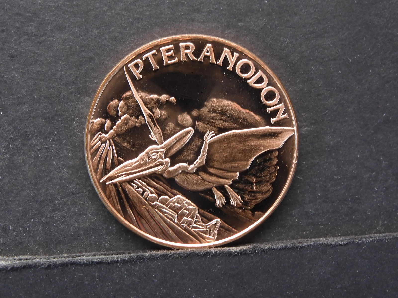 Pteranodon One Ounce .999 Fine Copper Round (1 of 2)