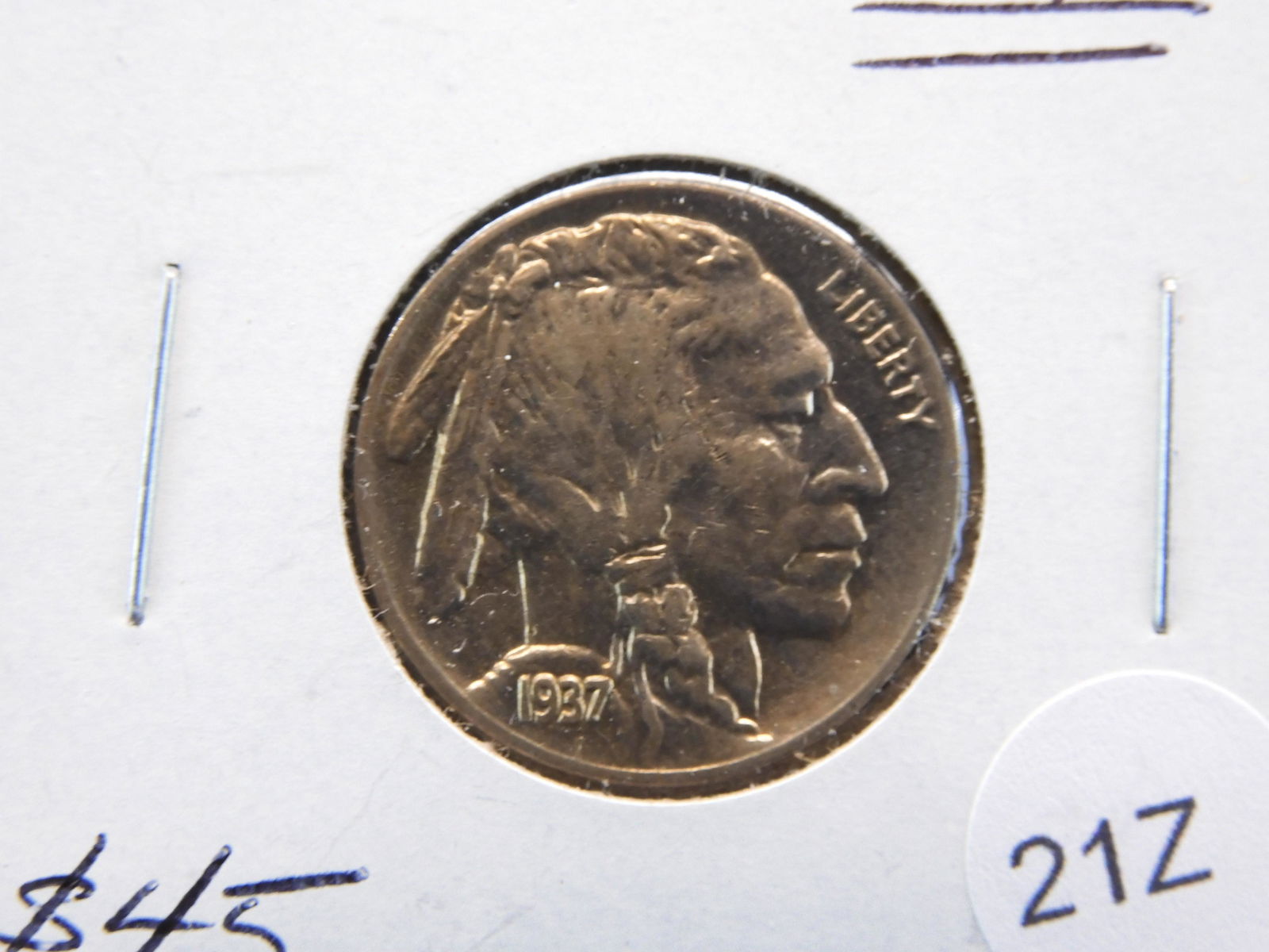 1937 "VERY HIGH GRADE" BUFFALO NICKEL (1 of 3)