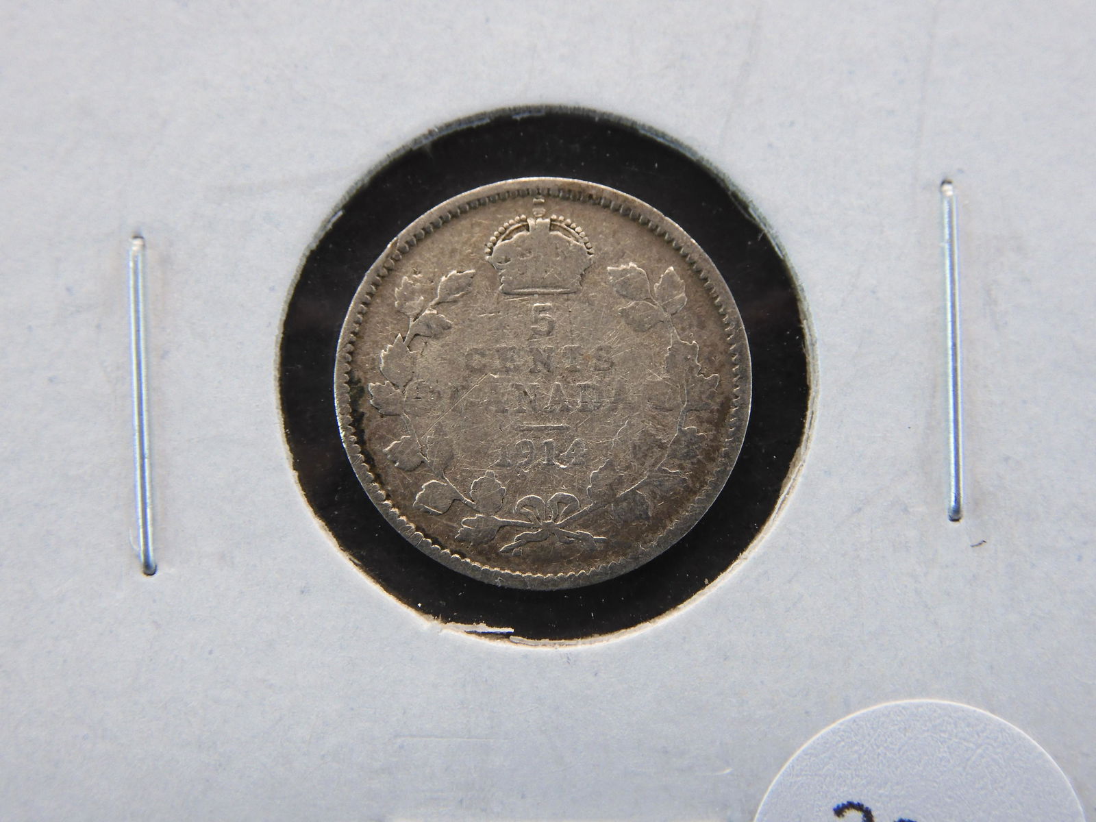 1914 Canada 5 Cents - 92.5% Silver (1 of 3)