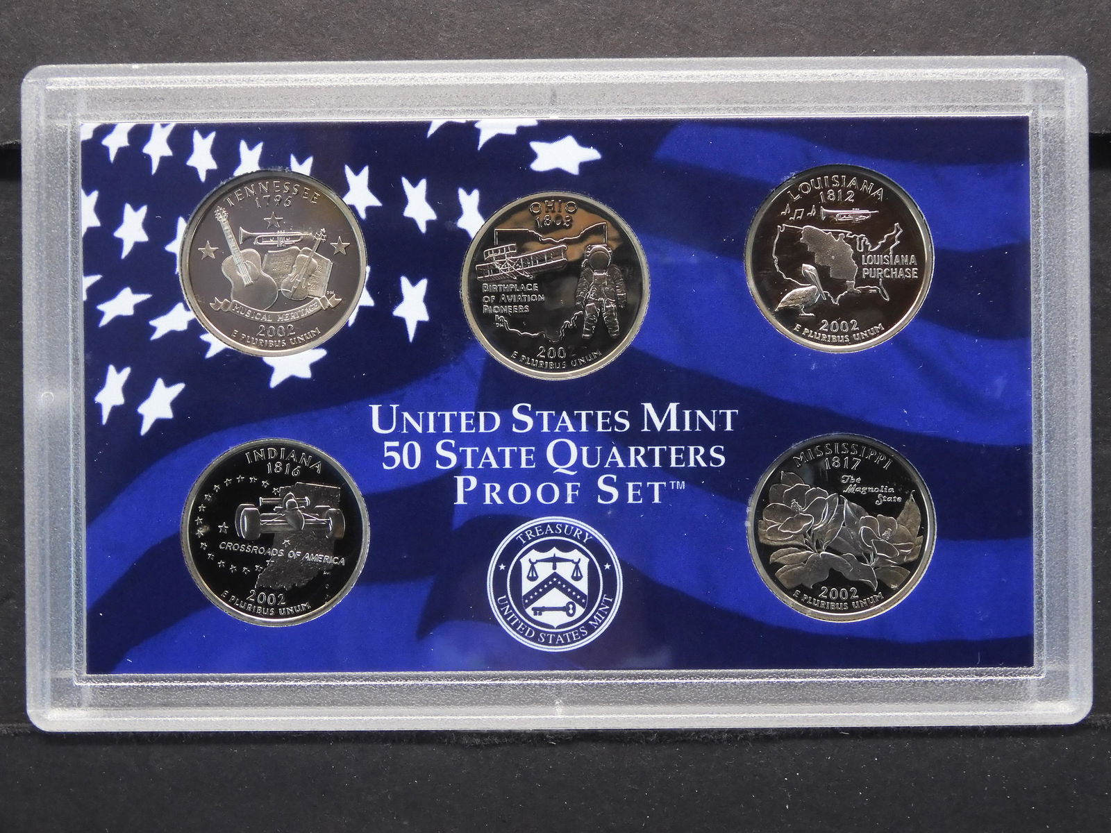 2002-S STATE QUARTERS PROOF SET (W/BOX & COA) (1 of 5)