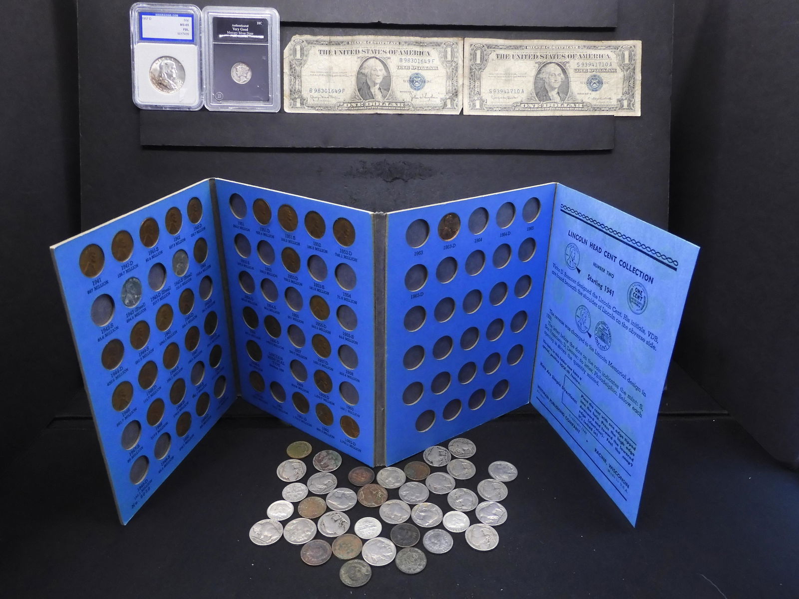 HUGE COIN COLLECTION - 22 Buffalo Nickels/ 5 90% Silver (1 of 19)