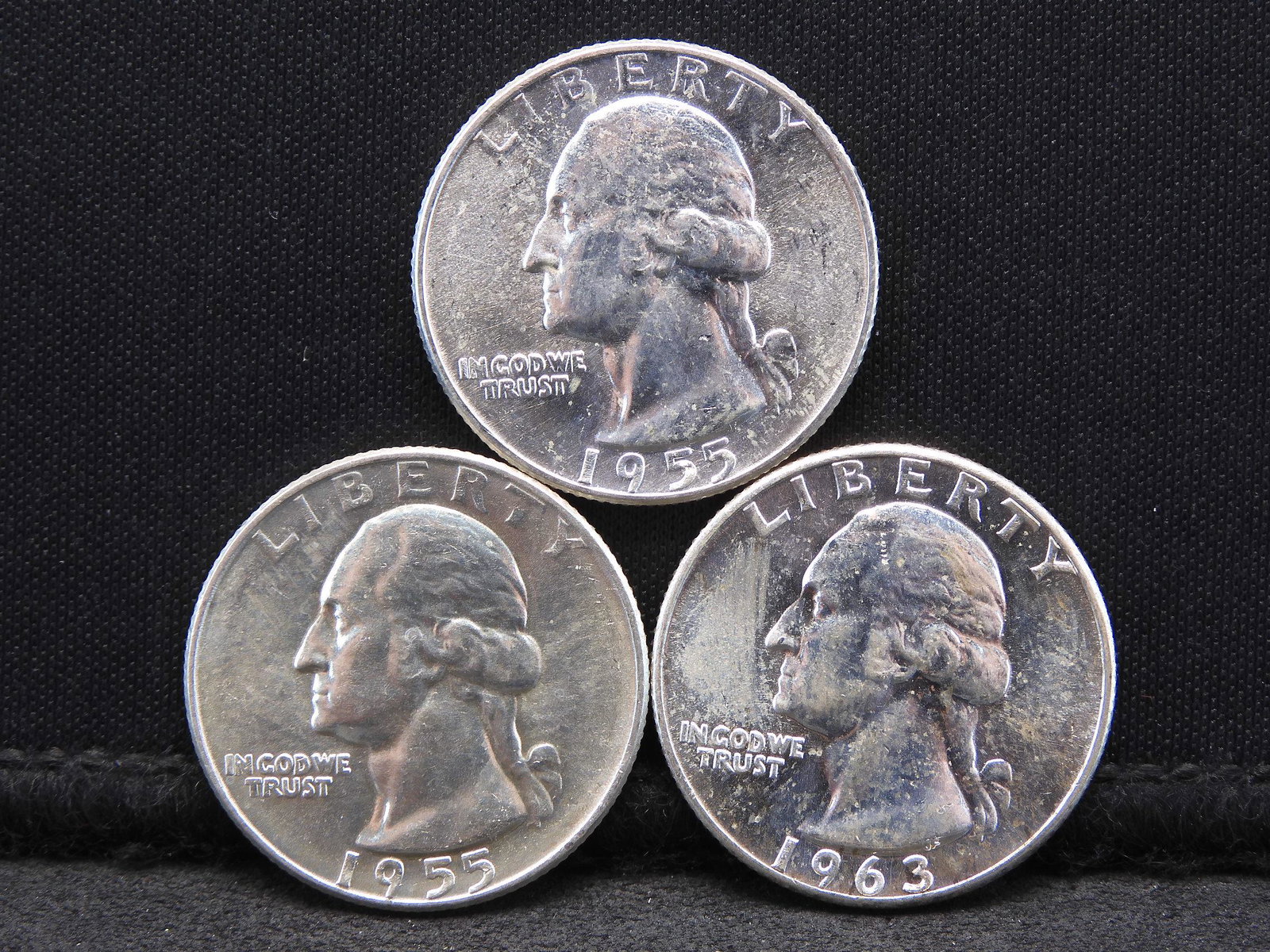 1955-P 1955-D 1963-P Brilliant Uncirculated Washington (1 of 2)