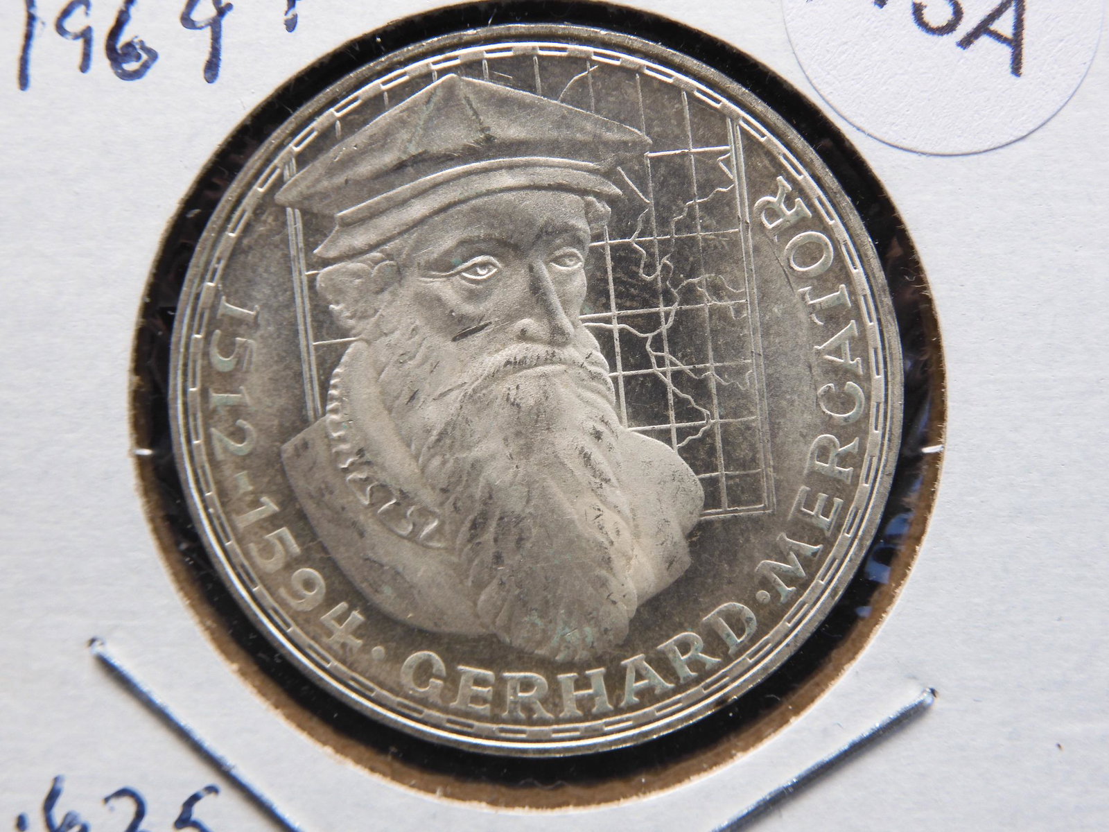 1969F Germany .625 silver 5 Mark.  .2251 TOZ. (1 of 3)