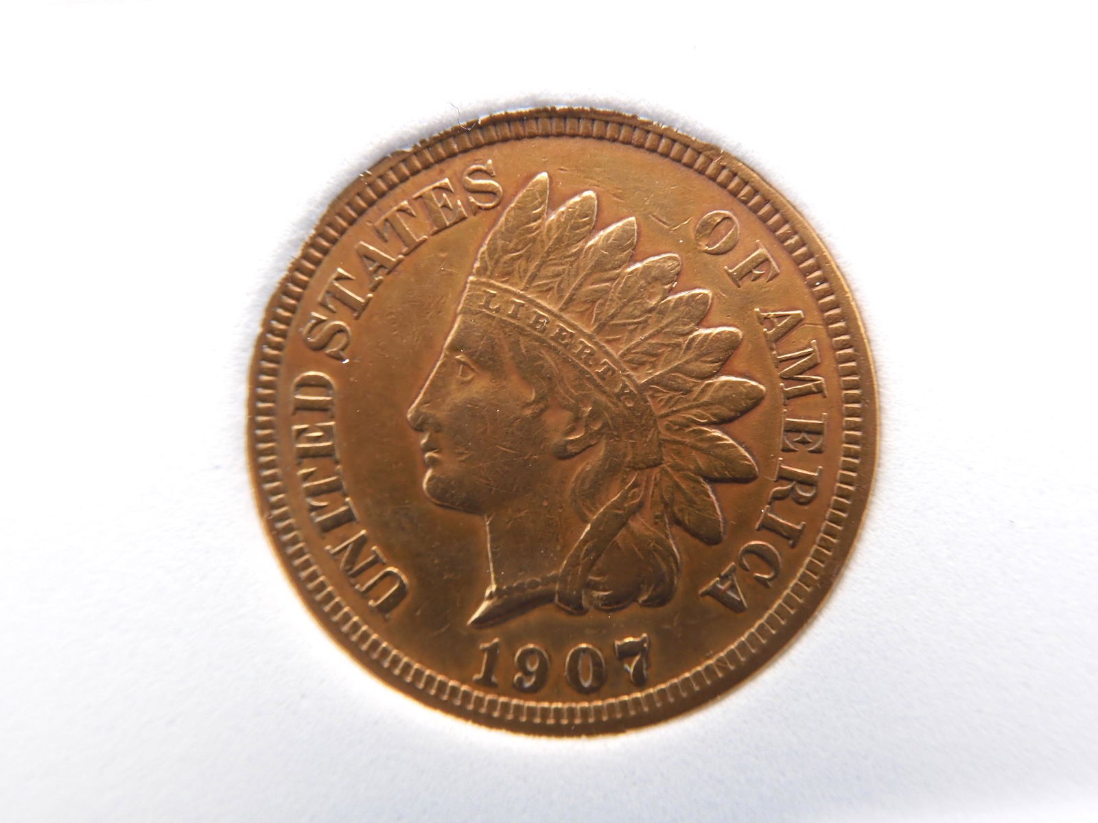 1907 Indianhead, Full Liberty, 3 Diamonds, Cleaned (1 of 4)