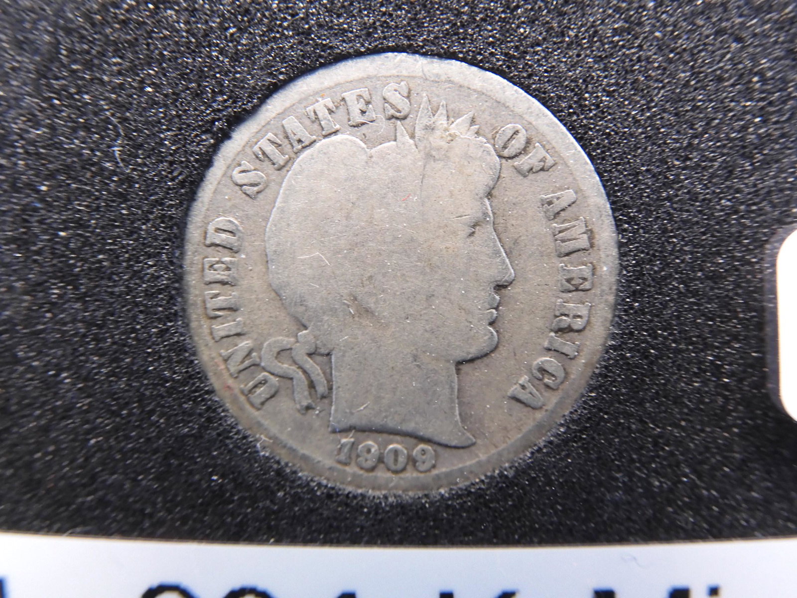 1909-D Barber Dime, Key Date, Only 934K Minted, Cleaned (1 of 4)
