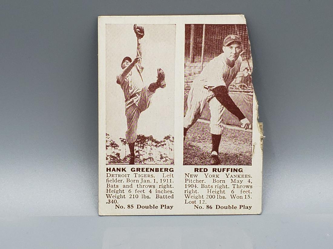 1941 Double Play Greenberg/Ruffing Both HOF (1 of 2)