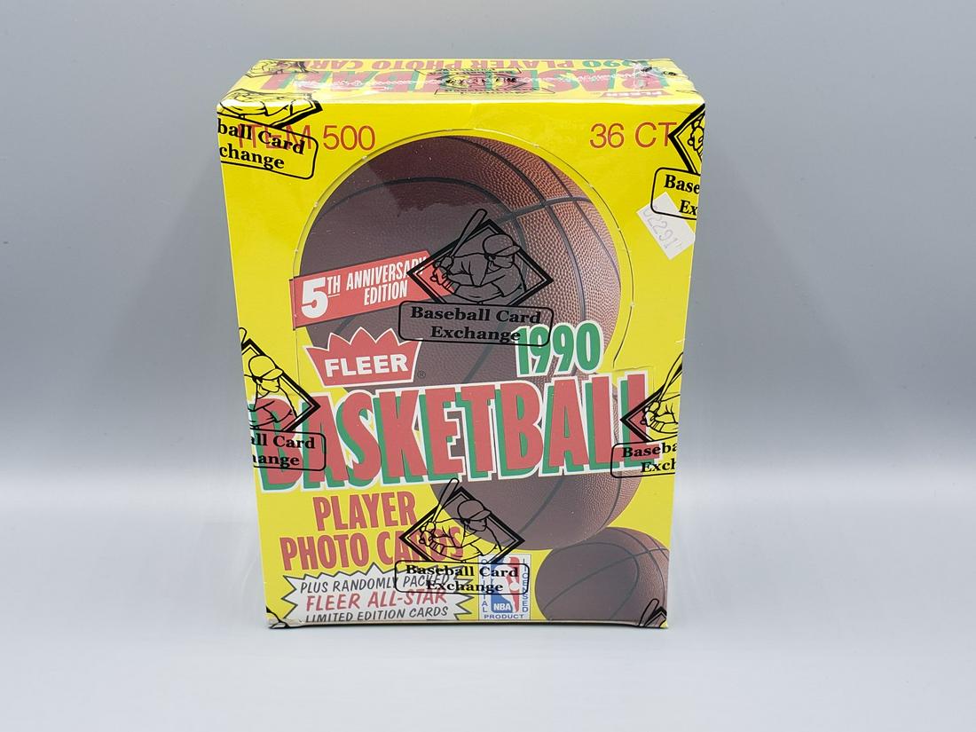 1990 Fleer Basketball Wax Box BBCE Wrapped - HOT (1 of 2)