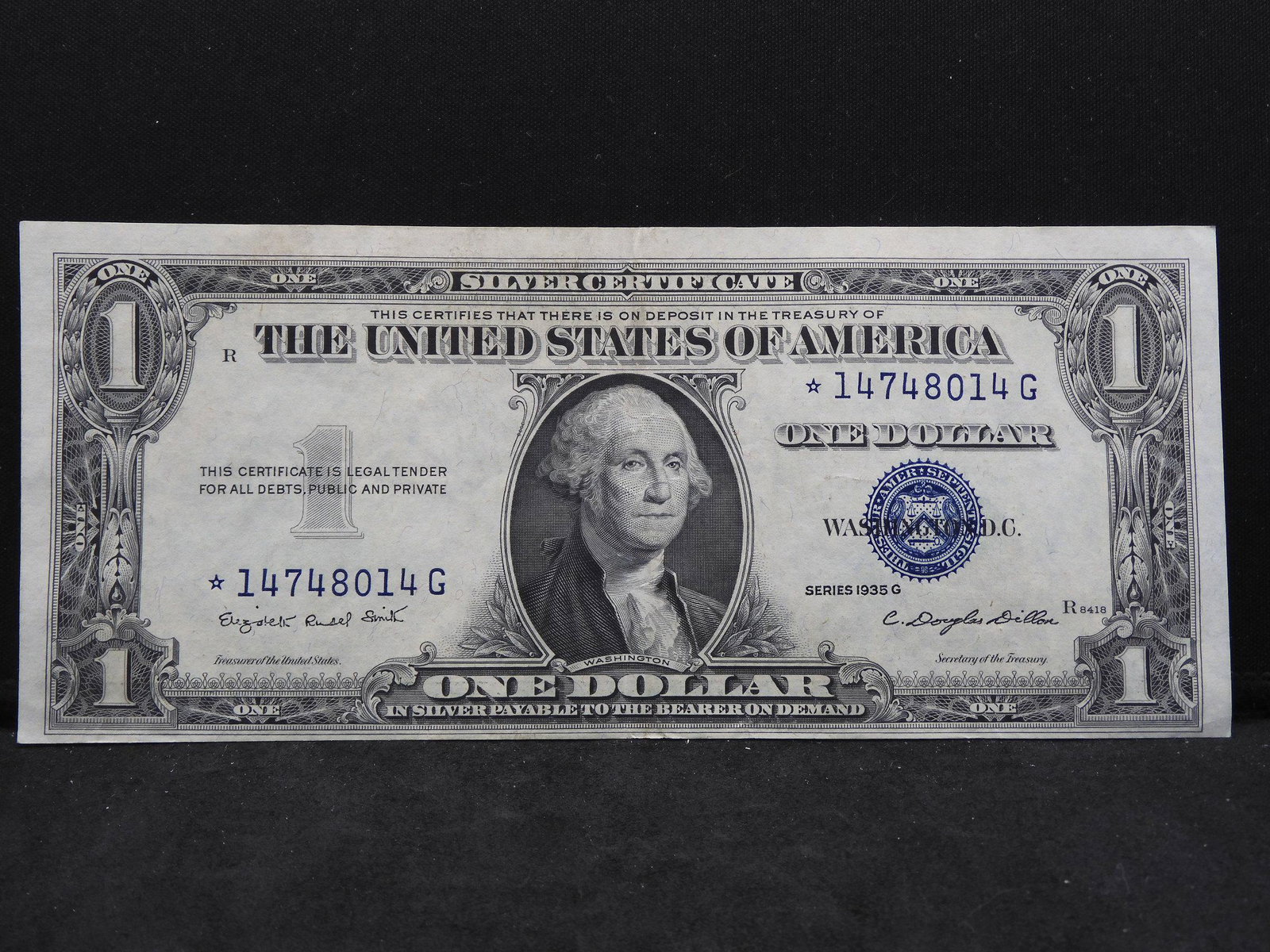 Series 1935-G $1.00 Silver Certificate RARE STAR NOTE! (1 of 3)
