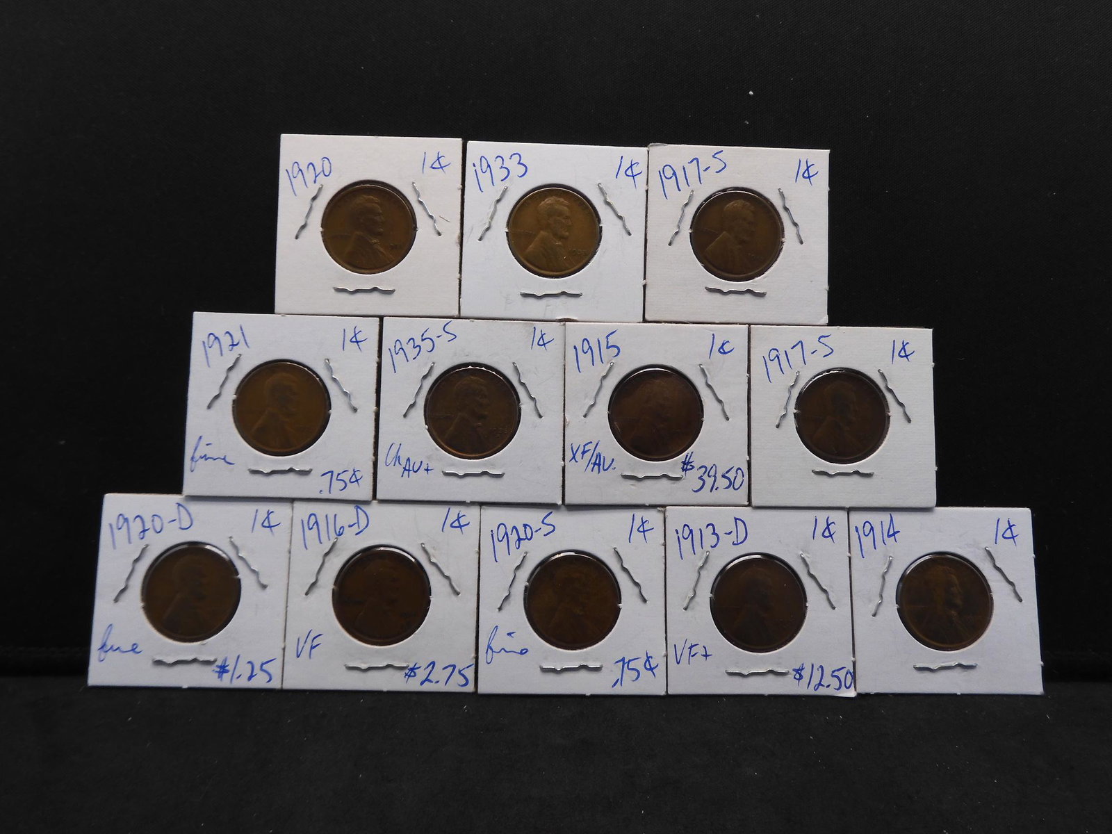 (10)pc Lot of Better Date Lincoln Cents.  Some Very (1 of 4)
