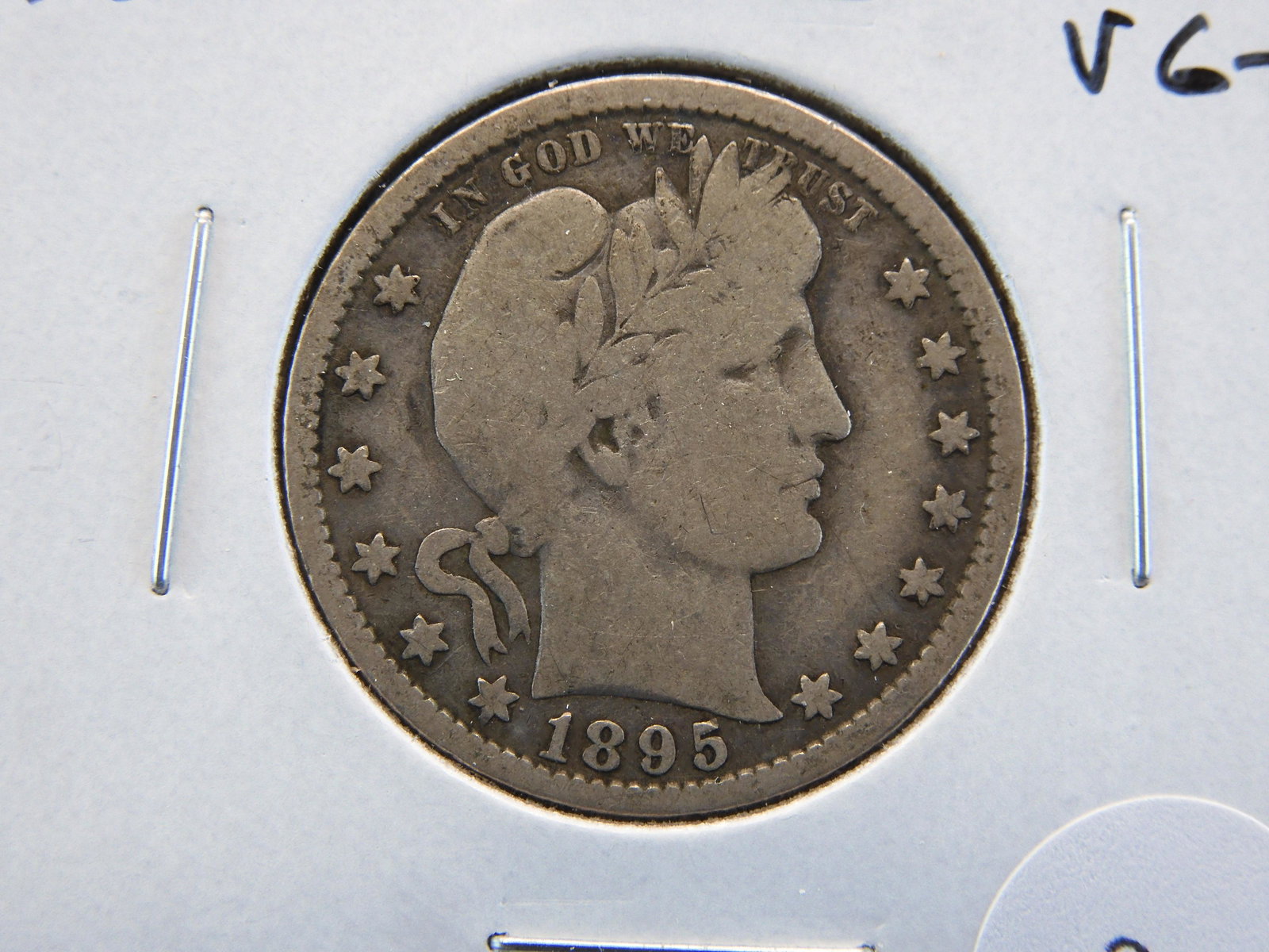 1905-D Barber 25c.  VG+. (1 of 3)