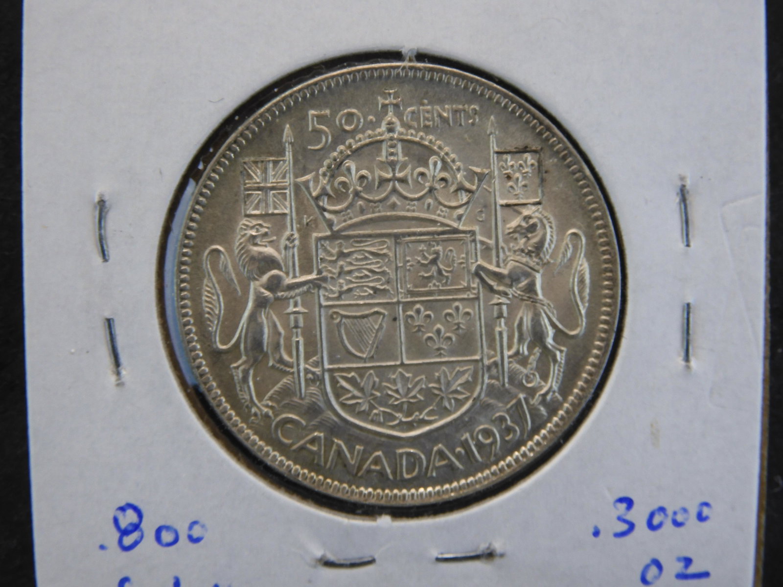 1937 Canada 50c. (1 of 3)