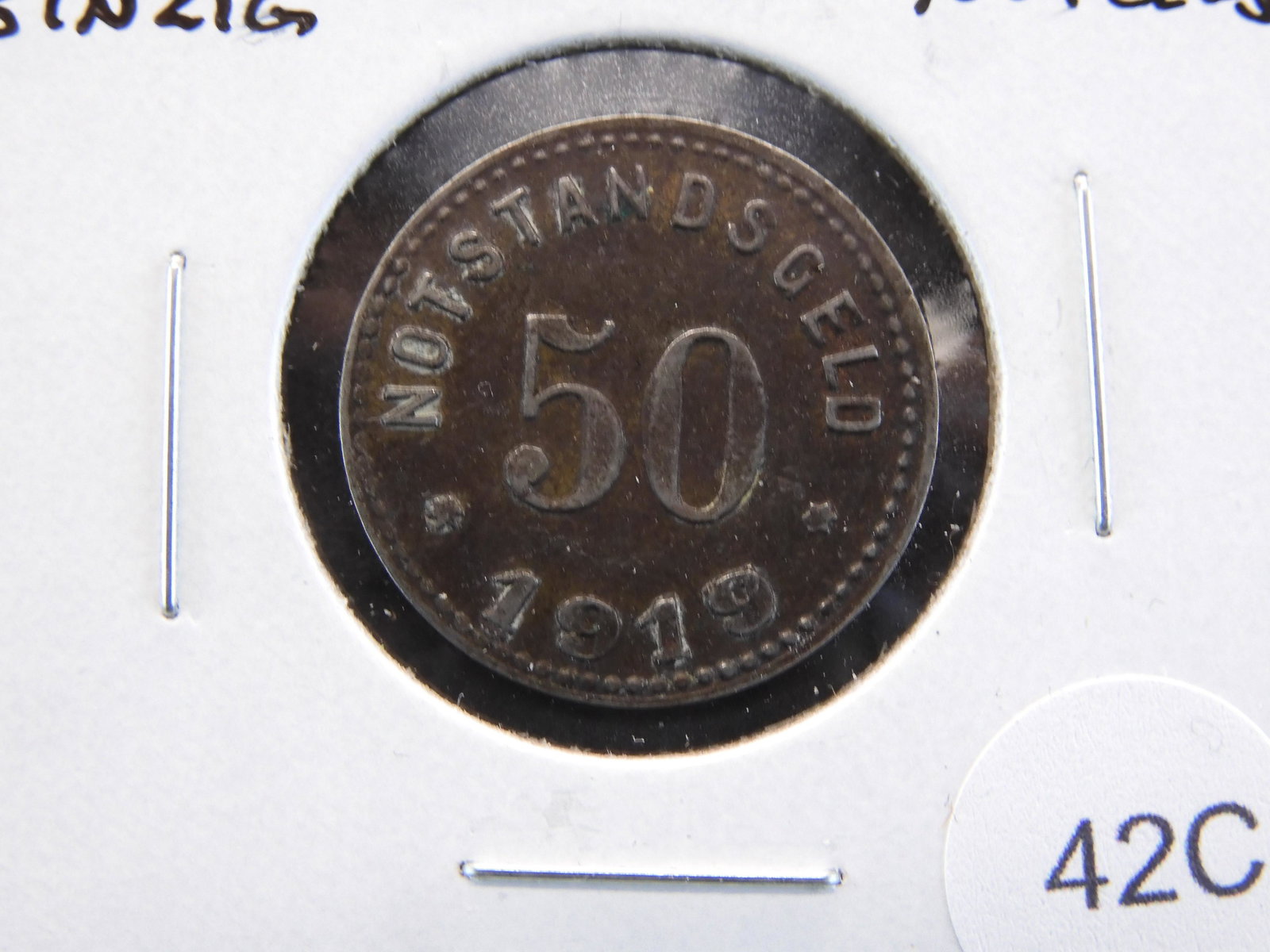 1919 Germany-Sinzig 50 Pfennig Notgeld. (1 of 3)
