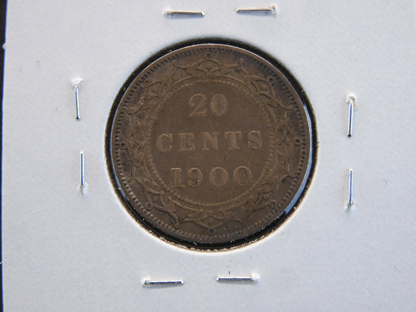 1900 Newfoundland 20c.  XF+. (1 of 3)